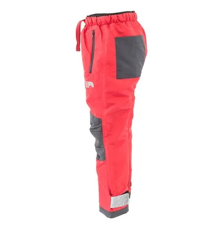 Kalhoty sportovní outdoorové, podšité fleezovou podšívkou červená Pidilidi