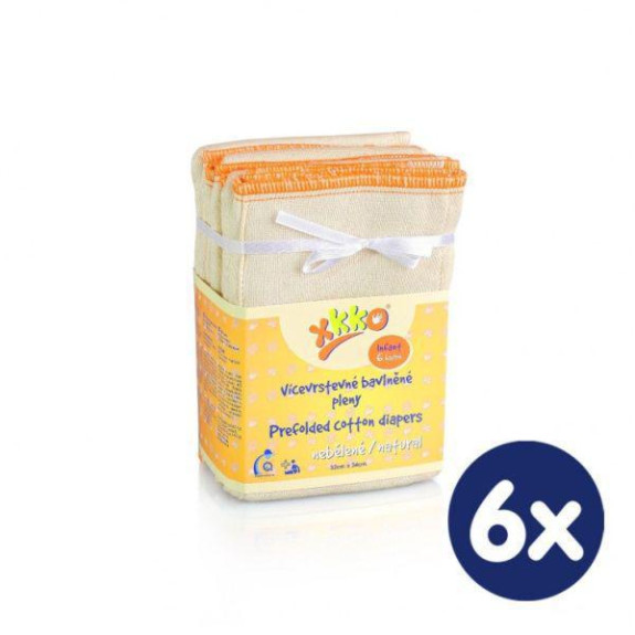 Vícevrstvé plenky KIKKO (4/8/4) - NEBĚLENÉ