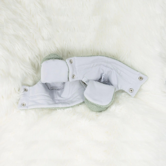 Capáčky Teddy fleece double Olive olivová Esito