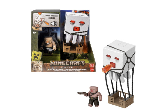 Minecraft movie akční figurka blast attack ghast 25 cm