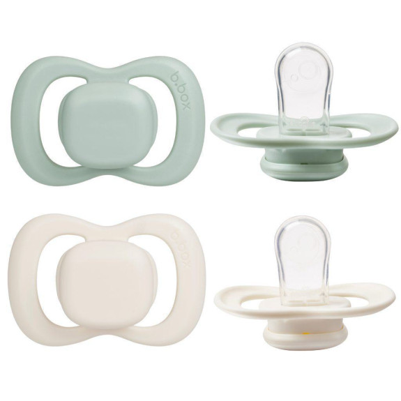 Šidítka silikon 2 ks 0-6 m B.box