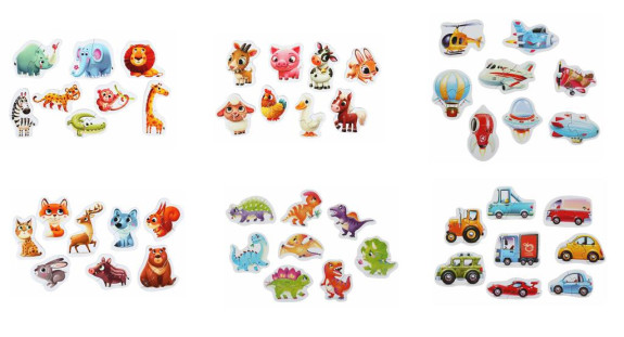 Naučné puzzle 8 zvířátek Puzzlika
