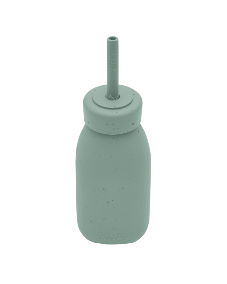 Láhev s brčkem Platinum Silicone KikkaBoo