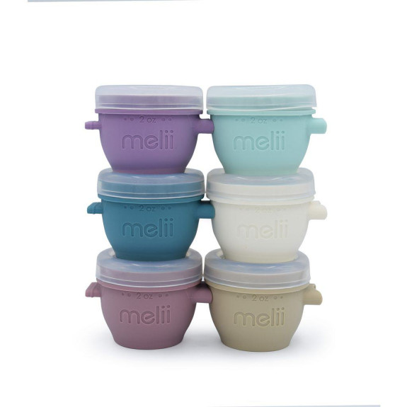 Silikonové kelímky na potraviny Snap&Go 59 ml - 6ks - Luxe pastelové Melii