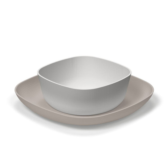 Set jídelní - miska a talíř 12 m+ Chicco