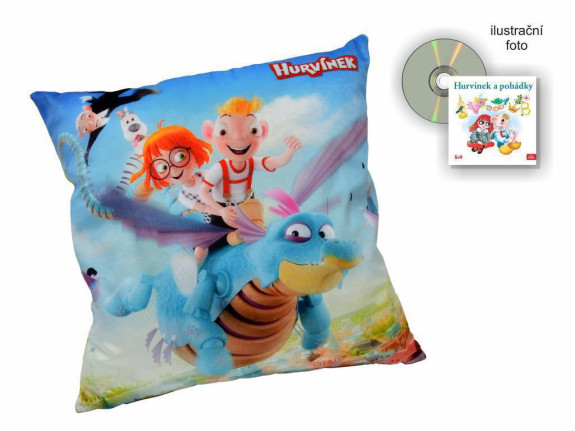 Polštář Hurvínek 30 x 30 s audio CD