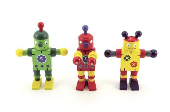 Robot dřevo 12cm