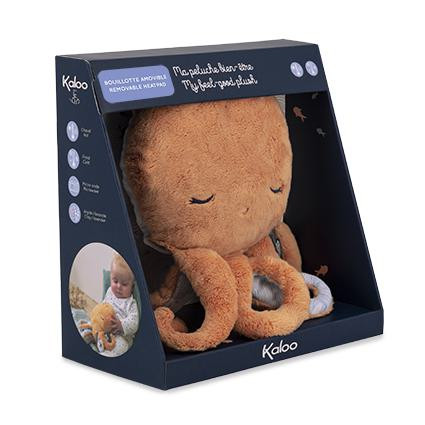Petit Calme Plyšová chobotnice s levandulovým polštářem pro lepší spánek 29 cm Kaloo