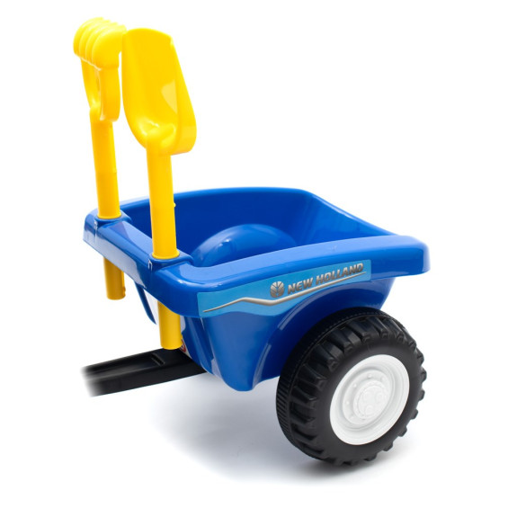 Dětské odrážedlo traktor s vlečkou a nářadím Baby Mix New Holland