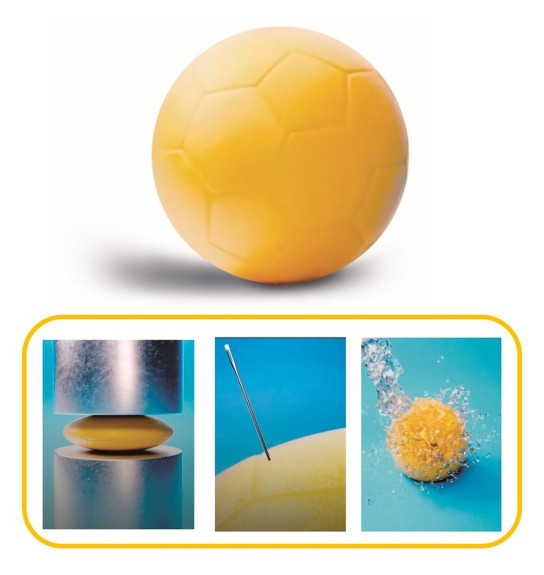 Sportovní míč Resistant 20 cm žlutý Androni