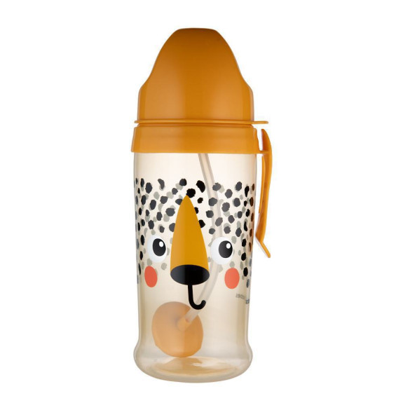 Lahev nevylévací sportovní se slámkou a závažím BabiesBoo 350 ml Canpol babies
