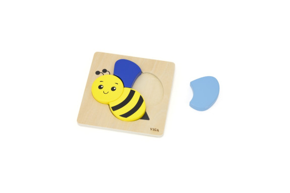 Dřevěné puzzle pro nejmenší - včelka