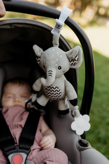 Chrastítko plyš 30 cm závěs na postýlku/kočárek 0 m+ babyted