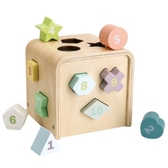 Vkládací kostka s tvary Montessori Baby Mix