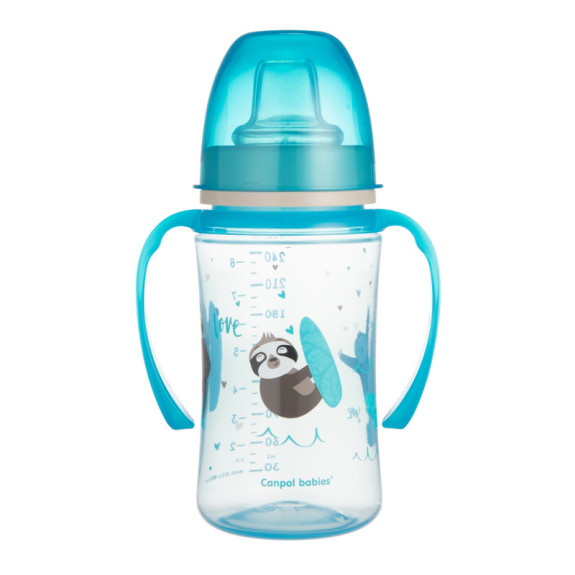 Nevylévací hrníček Canpol Easy start cup se širokým hrdlem 240ml
