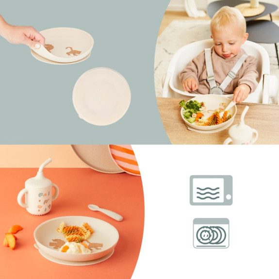 Silikonová jídelní sada Grown-Up Meal Set Little Babymoov