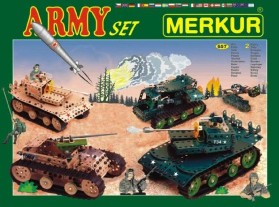 Stavebnice MERKUR Army Set 657ks