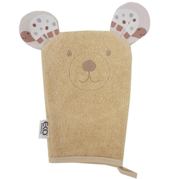 EKO Žínka bavlněná s oušky 20x15 cm Bear
