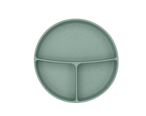 Talíř dělený s přísavkou Platinum Silicone KikkaBoo