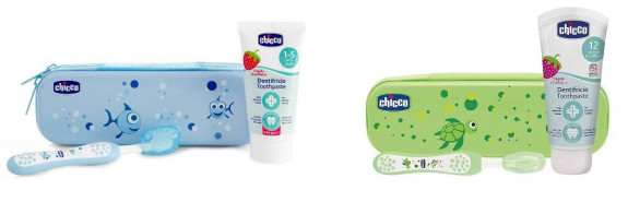 Set zubní kartáček a pasta s fluorem v pouzdře Always Smiling 12 m+ Chicco