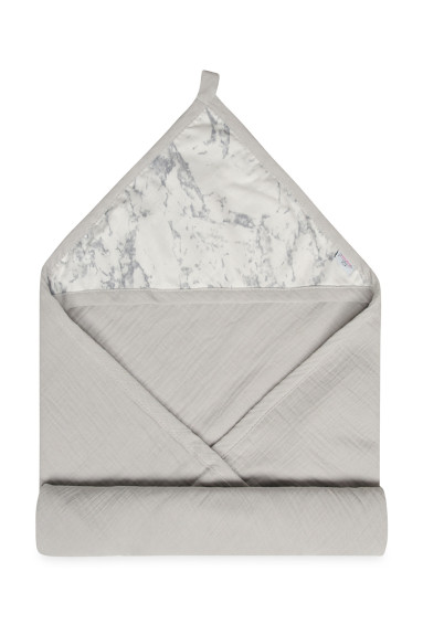 Mušelínová osuška s kapucí Design 85 x 85 cm Babymatex