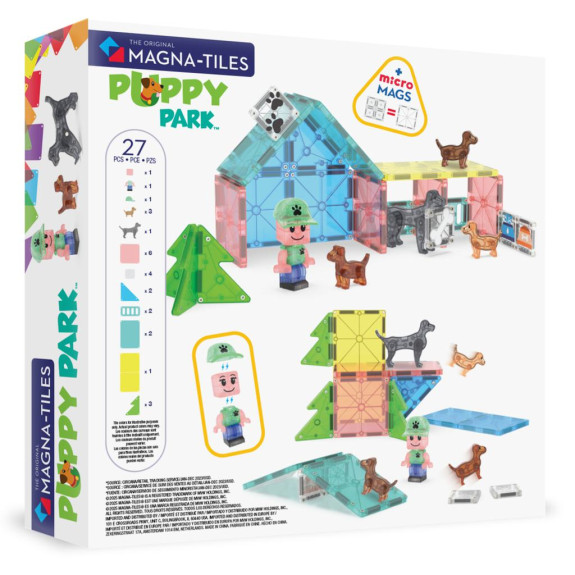 Magnetická stavebnice Puppy Park 27 dílů