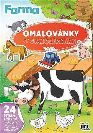 Omalovánky A4 se samolepkami Farma