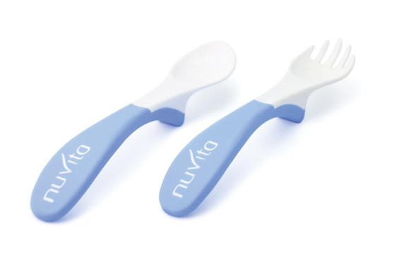 Nuvita Jídelní sada lžička s vidličkou