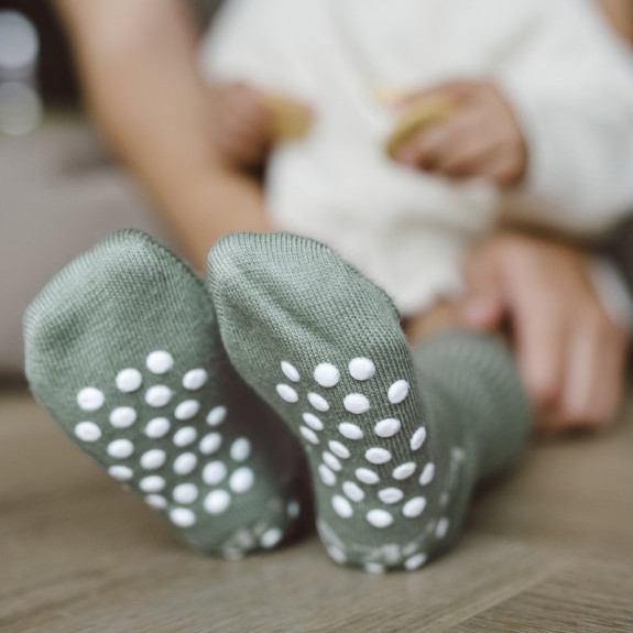 Dětské ponožky Stay-on-Socks Antislip vel. 18-24 m Calming Green 1 pár