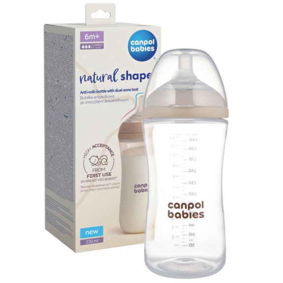 Láhev antikoliková Natural Shape 330 ml Canpol babies
