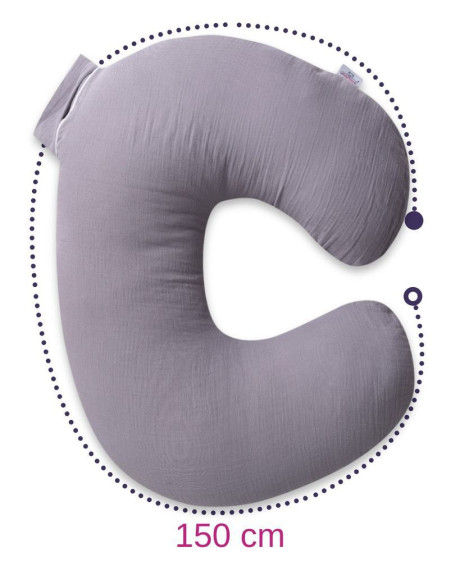 Mušelínový polohovací polštář MiniRelax 140 cm Babymatex