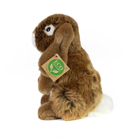 Plyšový králík hnědý stojící 18 cm Eco-Friendly Rappa