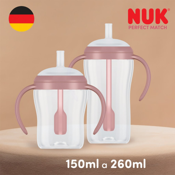 Kojenecká láhev Perfect Match na učení s brčkem Bear 260 ml NUK