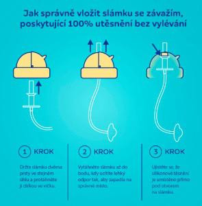 Hrneček nevylévací se slámkou a závažím BabiesBoo 270 ml Gepard Canpol babies