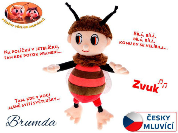 Včelí medvídek 29 cm plyšový s písničkami na baterie