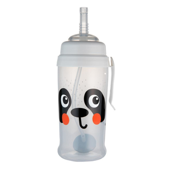 Lahev nevylévací sportovní se slámkou a závažím BabiesBoo 350 ml Canpol babies