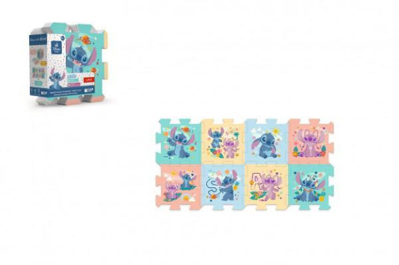 Pěnové puzzle Lilo & Stitch 32x32x1 cm 8 ks