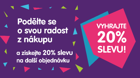 Získejte 20% slevu na další objednávku