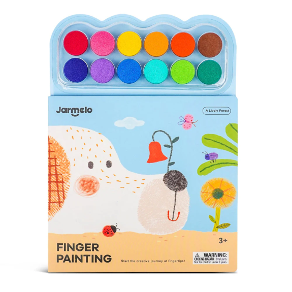 Kreativní kniha Malování prsty Život v lese Jarmelo