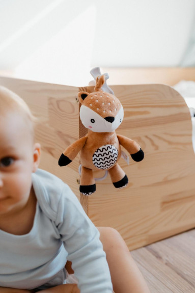 Chrastítko plyš 30 cm závěs na postýlku/kočárek 0 m+ babyted