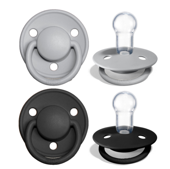 Bibs dudlíky silikon 2 ks De Lux 0-36 měsíců One Size
