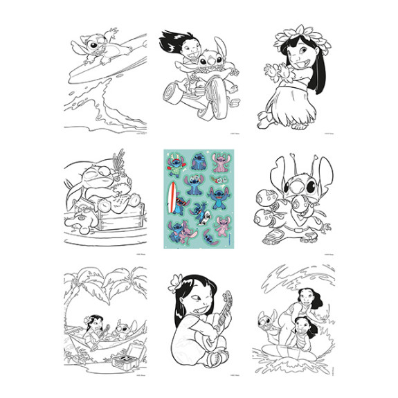 Omalovánkový set Lilo & Stitch