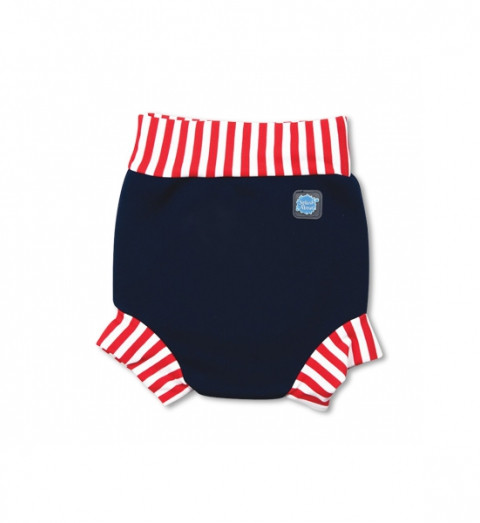 Plavky Happy Nappy - modročervené