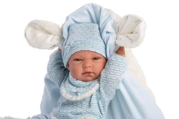 Obleček pro panenku miminko New Born velikosti 40-42 cm s doplňky Llorens