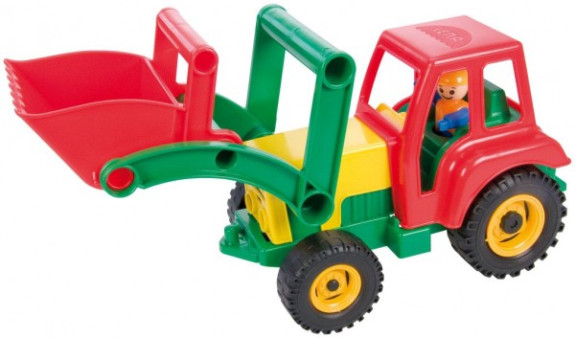 Traktor se lžící aktivní plast 35cm