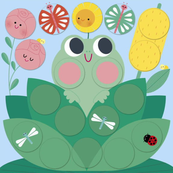 Kreativní sada My Arts & Crafts Kulaté samolepky Janod