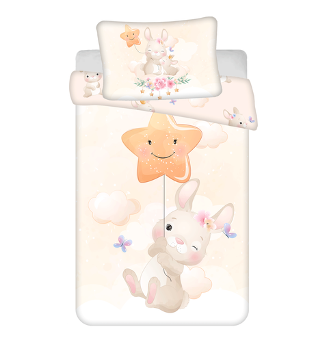 Povlečení do postýlky Bunny Star baby 100 x 135, 40 x 60 cm Jerry Fabrics