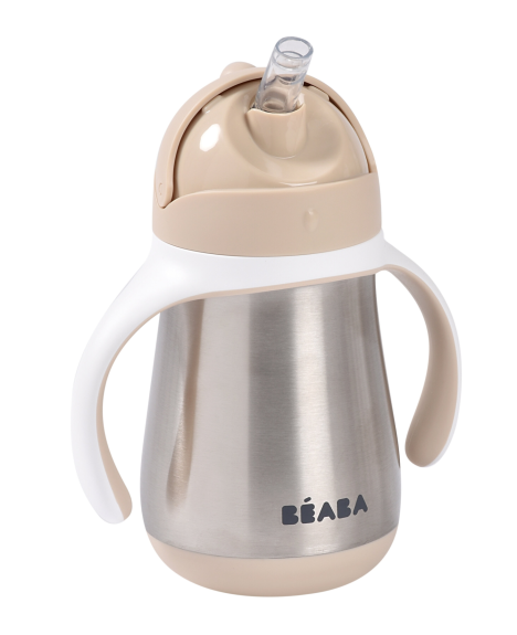 Hrnek termoizolační s brčkem nerez 250 ml