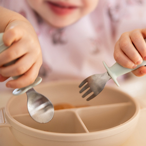 Příbor dětský se zábranou 12 m+ BabyOno
