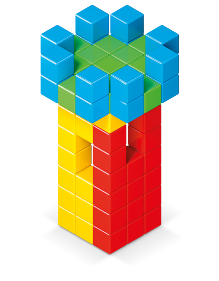 Geomag Magicube Full Color 64 dílků